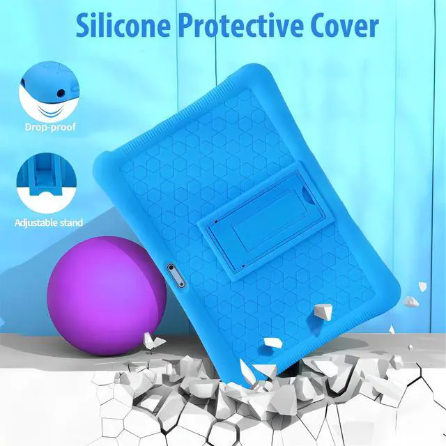 Alt view image 3 of 5 - niuniutab Kids Tablet, 10 inch Android 13 Tablet for Kids with Educational Games, (6+10) GB RAM 128GB ROM, Parental Control, HD IPS, GMS Certified, WiFi, EVA Shockproof Case(Blue)