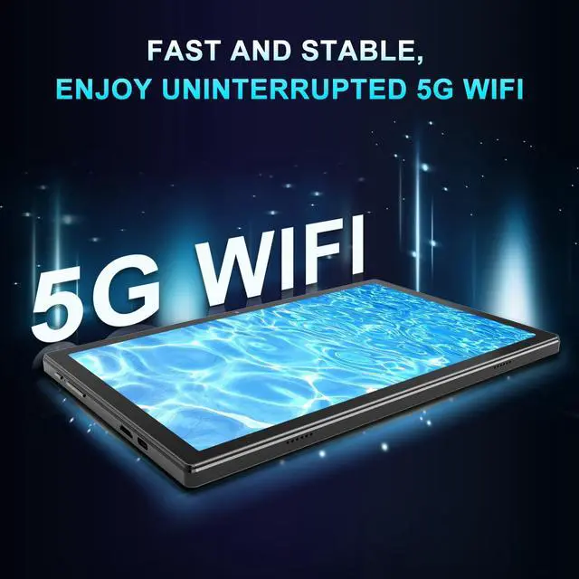 Alt view image 4 of 5 - 2025 Latest Android 14 Tablet 10.1 Inch Screen, 128GB ROM + 8GB RAM(4+4 Virtual) Storage Tablet Octa-Core Processor, 5G WiFi Tablet with 7000mAh Battery, 1280*800 HD Display Bluetooth/GPS/13MP Camera