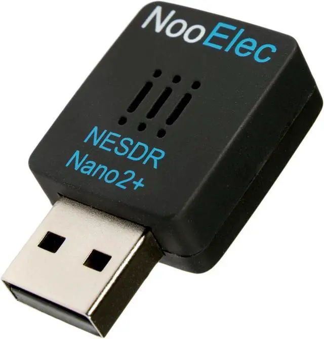 Main image of NESDR Nano 2 Plus - Tiny Black RTL-SDR USB Set (RTL2832U & R820T2) with Ultra-Low Phase Noise 0.5PPM TCXO, MCX Antenna