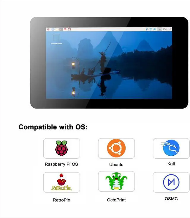 Alt view image 4 of 5 - OSOYOO 7inch DSI Screen V4.0 kit for Raspberry Pi 7inch DSI Screen V4.0