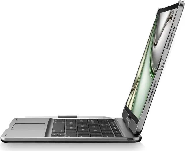 Alt view image 3 of 5 - pekarejue Wireless Keyboard Case for 2024 Apple iPad Pro 11 inch 5th Generation M4 A2836 A2837 A3006: Rotatable Pencil Holder Multi-Touch Trackpad RGB Backlit Space Gray