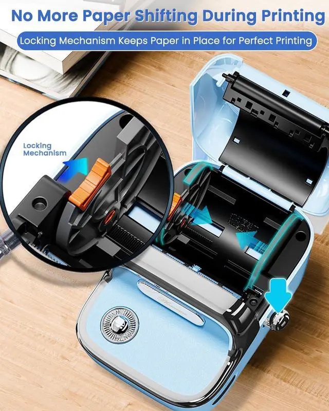 Alt view image 3 of 5 - Phomemo M150 Label Maker Machine, 2025 Upgraded Bluetooth Label Printer, 2 Inch Themal Sticker Printer for Home Use & Small Business, Compatible with iOS & Android Phone, with 1 Pack 40x30mm Label