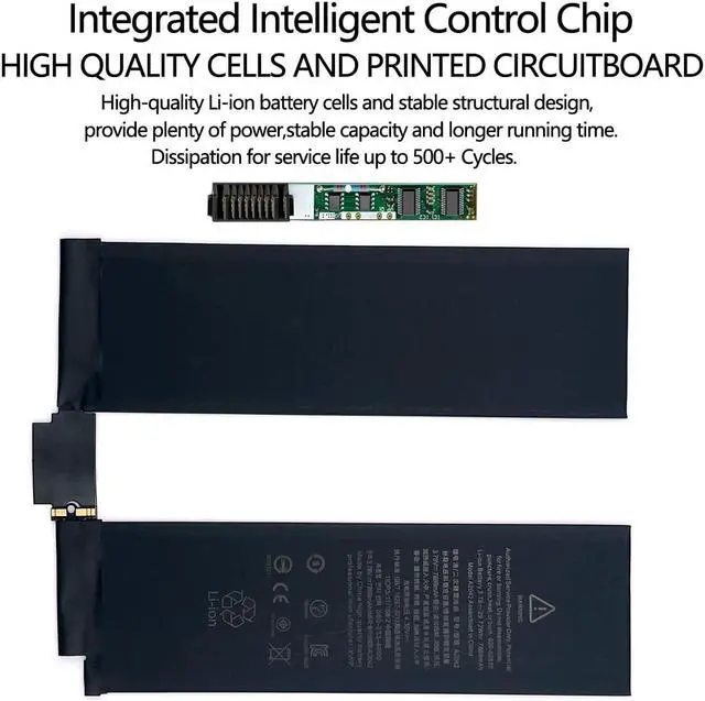 Alt view image 4 of 5 - Pinsinholy A2042 Battery Compatible with iPad Pro 11" 1st Gen 2018 A1964 A1979 A1980 A2013 with Tool Kit