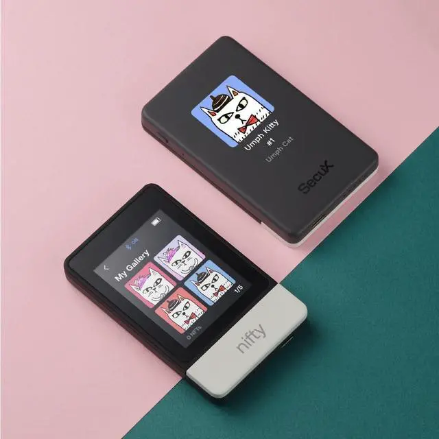 Alt view image 3 of 5 - SecuX Nifty - Award-Winning All-in-One NFT & Crypto Hardware Wallet with a 2.8" Color Touchscreen and 5000+ Coins, Tokens and NFTs Support, Beginners' Best Choice