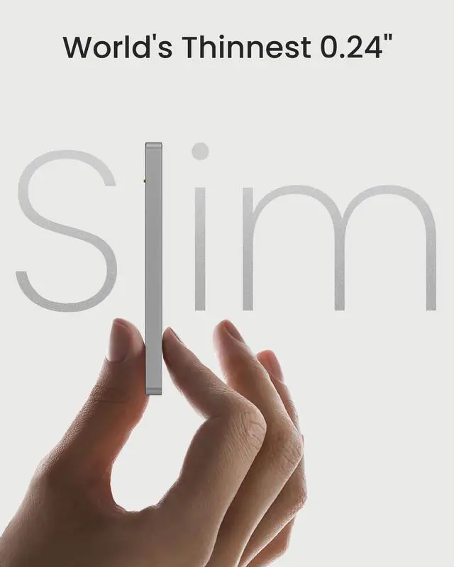 Alt view image 2 of 5 - sharge Disk Plus SSD Enclosure M.2 2280 NVMe Data Transfer 10Gbps USB C 3.2 Gen2 Storage 4TB, World's Thinnest 0.24" Aluminum Enclosure with 100W Cable for MacBook, iPhone 16(SSD not Included)