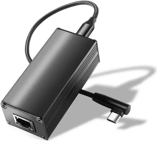Main image of REVODATA PoE to USB-C Converter Adapter, Type-C Output Power & Ethernet 2 in 1, 5V to 20V Max 45W Charging for Tablet/Laptop, 10/100Mbps Rate, IEEE802.3BT Compatible (PD2CBT-20V)