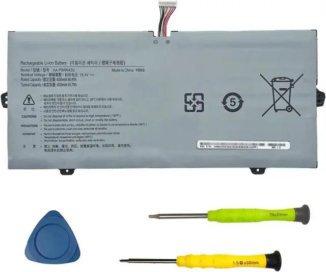 Main image of SUNNEAR AA-PBRN4ZU Battery Compatible with Samsung Galaxy Book Flex 930QCG 930QCJ 930XCJ NP930QCG-K01 950QCG-X01 950QCJ 950XCJ NP950QCG NP950QCG-K01US 15.4V 4350mAh 66.9Wh 4-Cell