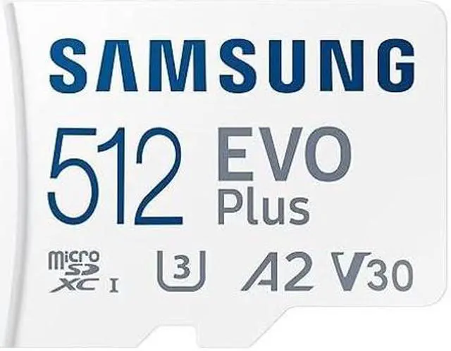 Alt view image 3 of 5 - Samsung Micro 512GB EVO Plus Memory Card for Tablets Compatible with Samsung Galaxy Tab S9 FE and FE+ (MB-MC512SA) U3 C10, A2 V30 Bundle with 1 Everything But Stromboli SD & MicroSDXC Card Reader
