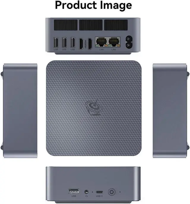 Alt view image 2 of 5 - Beelink EQI Mini PC W11 Pro, i3-1220P(10C/12T up to 4.4 GHz), 16GB DDR4 500G NVME SSD with UHD Graphics Built in PSU WiFi 6/BT5.2/Dual Display Mini PC Computer