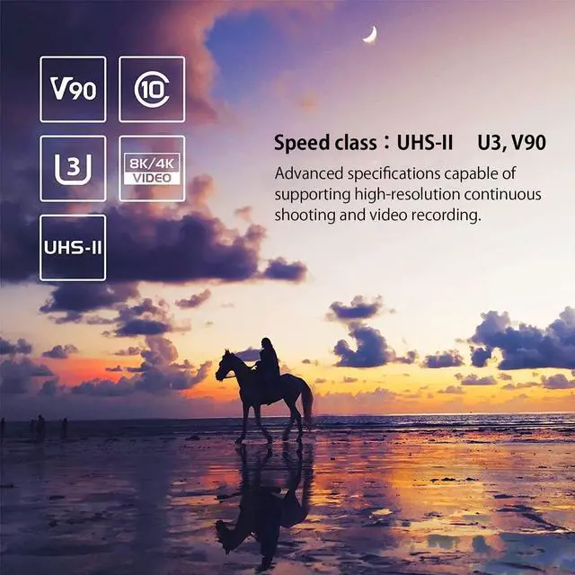 Alt view image 3 of 5 - SUNEAST SDXC Card 256GB Up to 300MB/s UHS-II U3 V90 pSLC 4K 8K ULTIMATE PRO Professional Memory Card SE-SDU2256GA300