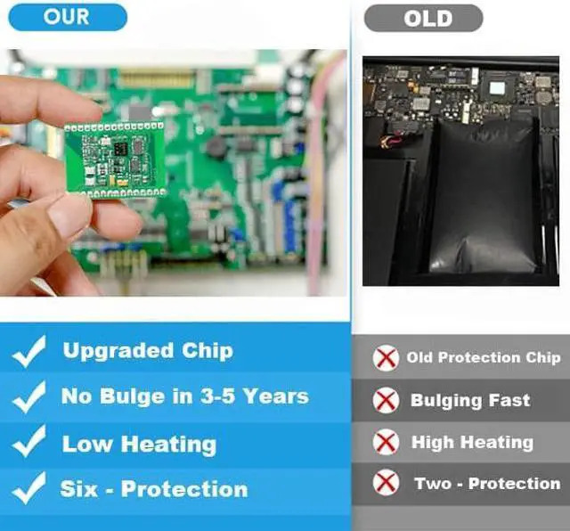 Alt view image 3 of 5 - SNSYIY Battery A1965 for MacBook Air 13 inch Retina A1932 (2018-2019) A2179 2020 (EMC 3184 3302)