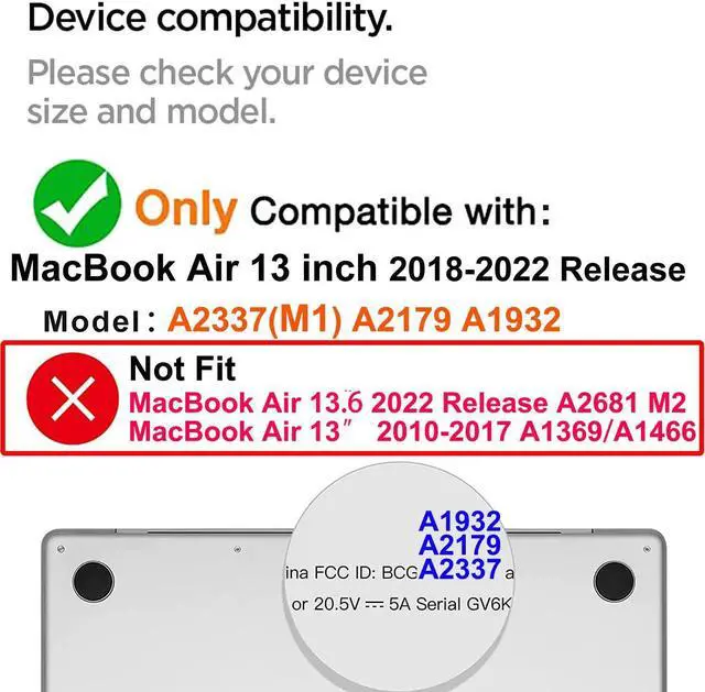 Alt view image 2 of 4 - Teazgopx Bling Rhinestone Case Compatible with MacBook Air 13 inch 2022 2021 2020 2019 2018 Release M1 A2337 A2179 A1932 Touch ID,Glitter Sparkle Diamond Case Fashion Luxury Shiny Crystal Hard Shell