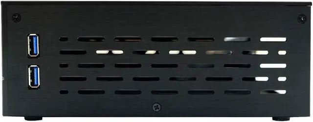 Alt view image 3 of 4 - Goodisory A01 Aluminum Mini-ITX HTPC Desktop Computer Chassis (Black Aluminum)