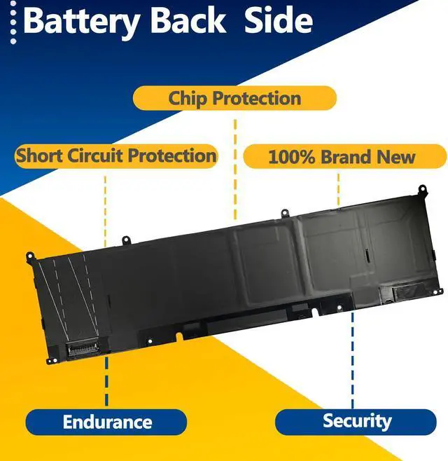 Alt view image 4 of 5 - TAVZENL 69KF2 86Wh Battery Replacement for Dell Inspiron G15 5521 5520 5515 5511 5510 G7 15 7500 P91F 7610 7620 7510 Alienware M15 R4 R3 M17 R4 R3 Precision 5560 5570 5550 XPS 15 9510 9520 9500 11.4V