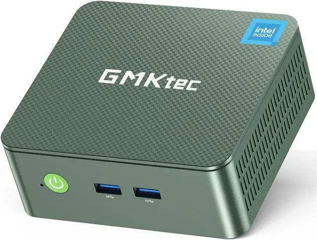 Main image of GMKtec Mini PC, Intel Twin Lake N150 (Upgraded N100), 16GB DDR4 RAM 512GB PCIe M.2 SSD, Desktop Computer 4K Dual HDMI/USB3.2/WiFi 6/BT5.2/2.5GbE RJ45 for Office, Business