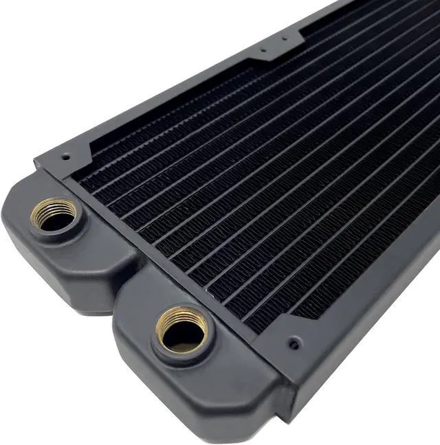 Alt view image 4 of 4 - Shott Tech RAD240C Copper Water Cooling Radiator, 240mm, Slim Dual, Black