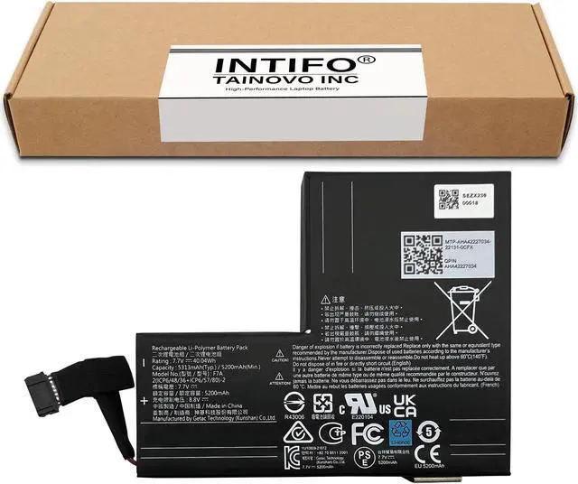 Alt view image 2 of 5 - INTIFO 40.04Wh F7A Replacement Battery Pack Compatible with Steam Deck Battery Accessories for Handheld Gaming PC 2(ICP6/48/36+ICP6/57/80)-2 [7.7V 5200mAh 4-Cell]