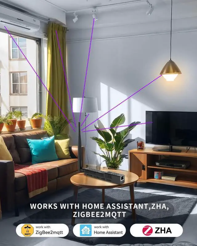 Alt view image 5 of 5 - SMLIGHT SLZB-06P10 - Zigbee 3.0 to Ethernet,USB,and WiFi Gateway Coordinator with PoE,Universal Zigbee USB Gateway for Home Assistant/ Zigbee2MQTT/ZHA,Wireless Zigbee 3.0 USB Adapter