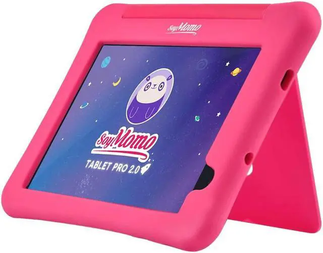 Main image of SoyMomo Tablet Pro 2.0 for Kids, Parental Control with Remote Blocking, Cyberbullying Detector, WiFi, Bluetooth, 8" Screen, 64GB Memory, 4GB RAM, Camera, 5000 mHa, Includes Silicone Case (Pink)