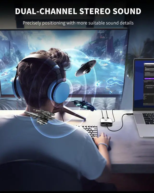 Alt view image 5 of 5 - Capture Card for Nintendo Switch, 4K Audio Video Capture Card, USB C 3.0 1080P 60FPS HDMI Recorder for Gaming/Live Streaming/Video Conference, Works for Nintendo Switch/PS5/Xbox/OBS/Camera/PC