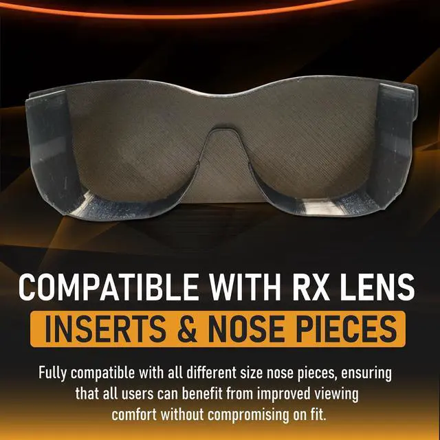 Alt view image 4 of 5 - SplashNColor Lens Shade for VITURE One XR and Pro Glasses - Ultra-Premium Soft TPU Anti-Glare Light Blocker Accessory - Block Out Ambient Light - Easy to Attach Glass Shade