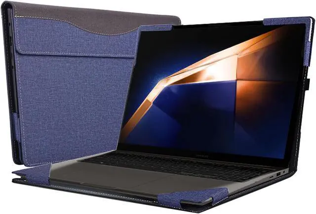 Main image of Laptop Cover for Samsung Galaxy Book 3 Pro/Galaxy Book 3 Pro 360/Galaxy Book 3 Ultra 16 inches PU Leather Detachable Cover (Blue)
