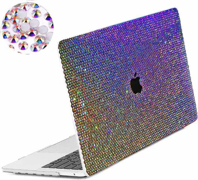 Main image of Teazgopx Bling Rhinestone Case for MacBook Pro 14 inch 2024 2023 2021 Release (M4 A3112 A3401 A3185 & M3 A2918 A2992 & M2 A2779 & M1 A2442) Pro/Max,Sparkle Fashion Luxury Shiny Diamond Hard Shell