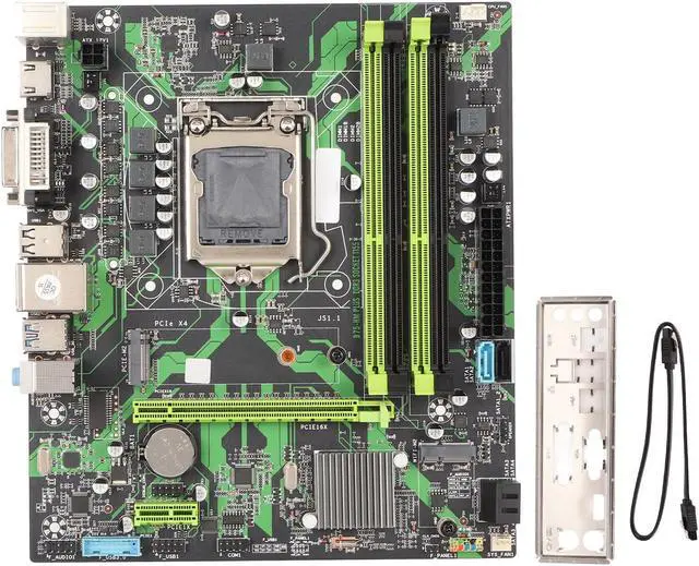 Main image of Vikye ATX Motherboard, B75 HM LGA 1155 Slot DDR3 × 4 64GB Mining Motherboard, 24 PIN + 4PIN Power, USB 3.0 × 2, USB 2.0 × 4, M.2 NVME PCIe X16 Motherboard