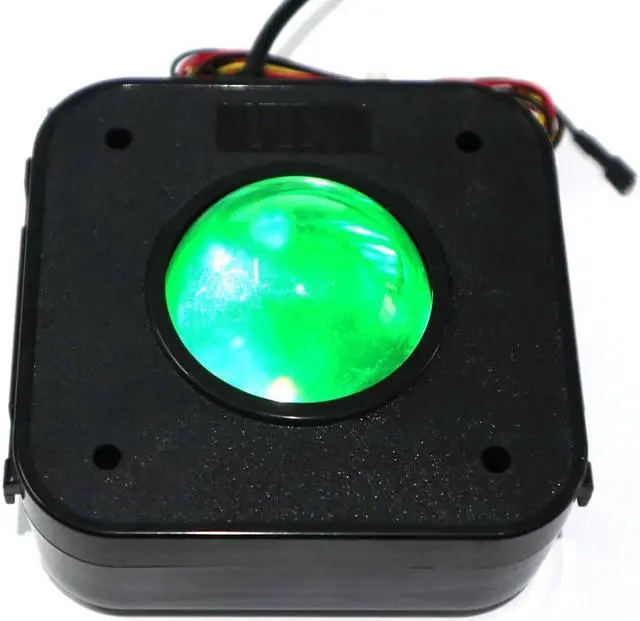 Alt view image 5 of 5 - USB Arcade Game Trackball Mouse Illuminated LED Round 4.5cm USB Connector with Bracket Kit