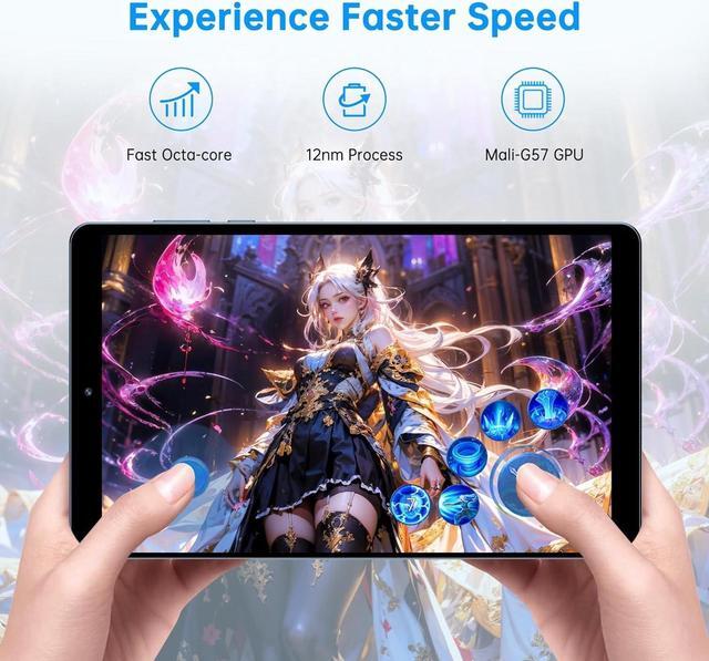 Alt view image 2 of 5 - Topsand 2025 8.7 inch Android 14 Tablet Slim & Light Mini Tablets with 16MP Camera Octa-core Processor 12GB RAM + 128GB ROM 1340 * 800 HD IPS Display Small Tablet with GPS, 2.4G/5G WiFi BT5