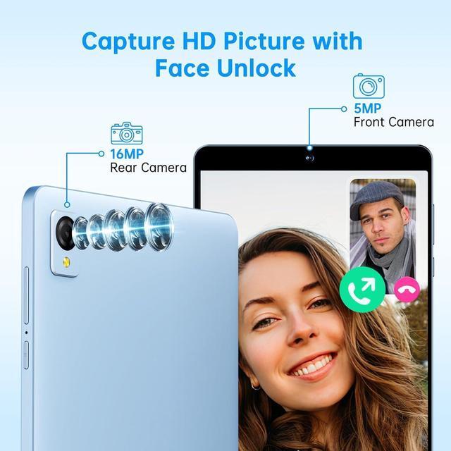 Alt view image 5 of 5 - Topsand 2025 8.7 inch Android 14 Tablet Slim & Light Mini Tablets with 16MP Camera Octa-core Processor 12GB RAM + 128GB ROM 1340 * 800 HD IPS Display Small Tablet with GPS, 2.4G/5G WiFi BT5