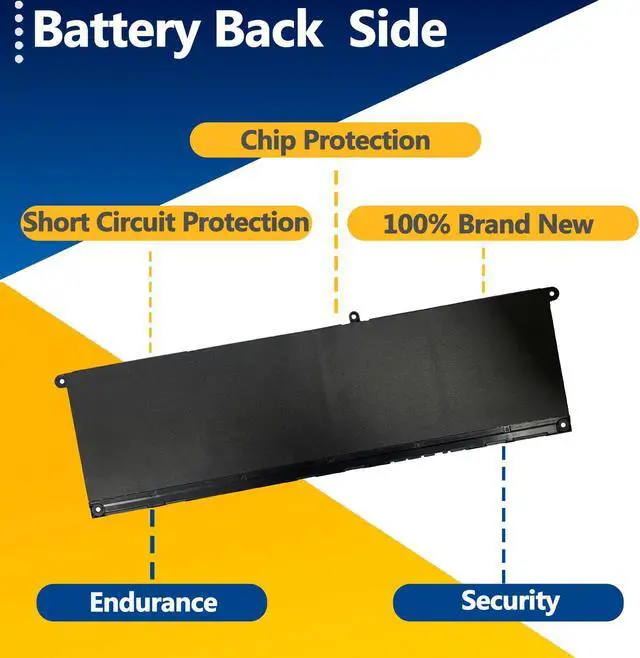 Alt view image 5 of 5 - TAVZENL V6W33 54Wh Battery Replacement for Dell Inspiron 3510 3511 3515 5310 5410 5418 5510 5515 5518 5625 5630 5635 Vostro 3515 3525 5620 5625 Latitude 3320 3330 3420 3520 Series 15V 3420