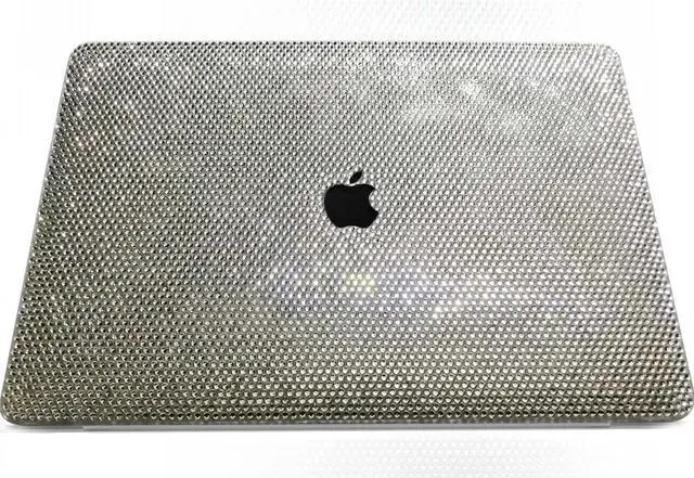 Alt view image 3 of 5 - Teazgopx Bling Rhinestone Case Compatible with MacBook Pro 15 Inch 2019 2018 2017 2016 Release (Model:A1990 A1707),Glitter Sparkle Diamond Case Fashion Luxury Shiny Crystal Hard Shell for Women Girls