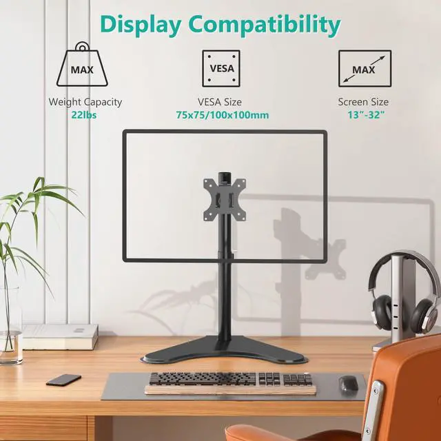 Alt view image 4 of 5 - WALI Monitor Desk Mount (M002+MF001),Trusted Monitor Solutions