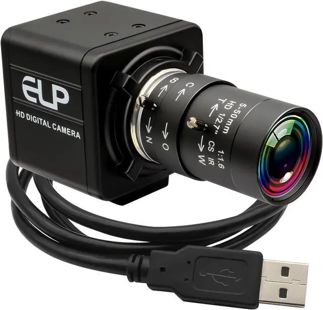 Main image of 8MP USB Camera Manual Zoom 5-50mm Lens Webcam Variable Focus PC Camera Mini UVC USB2.0 USB with Camera for Computer IMX179 Close-up Camera Varifocal Web Camera Zoomable for Raspberry Pi Laptop