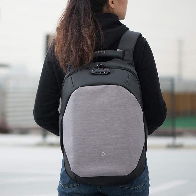 Alt view image 2 of 5 - KORIN ClickPack - Anti Theft Travel Backpack Laptop Backpack 15.6 inch with USB Charging Port Large Capacity Waterproof TSA Business Travel Backpack Bag