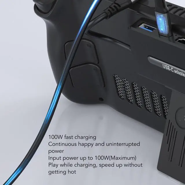 Alt view image 5 of 5 - Vikye 5 in 1 Steam Deck Dock 100W Type C to PD HD Multimedia Interface USB3.0 2xUSB2.0 Game Console Dock