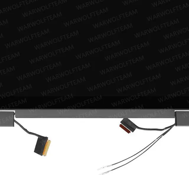 Alt view image 3 of 5 - WARWOLFTEAM Replacement Cover Cable Hinges Full Top Assembly LED Compatible with HP Envy X360 15-ED 15-EE 15-EE1005AU 15-EE1007AU LCD Touch Screen Digitizer Assembly 15.6in FHD L93183-001(Black)