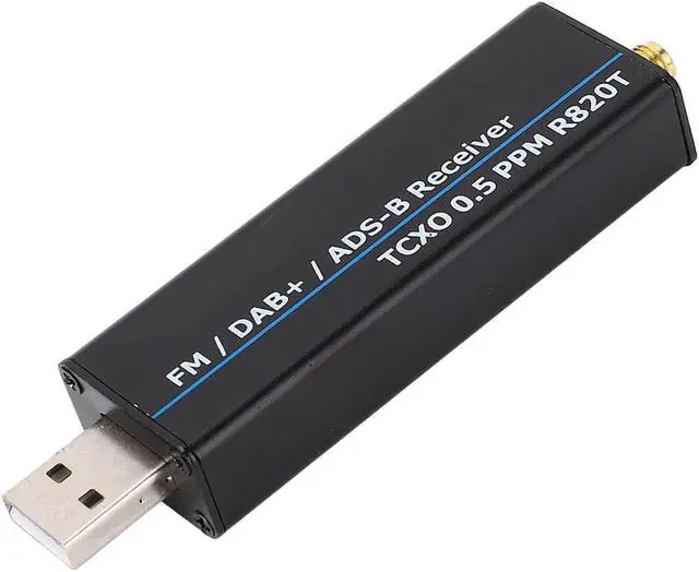 Main image of RTL SDR Receiver 100KHz to 1766MHz Full Band USB Radio Receiver High Performance for Amateur Radio Enthusiasts Aluminum Alloy Material