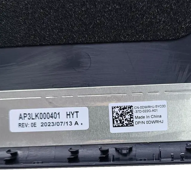 Alt view image 3 of 5 - Replacement Laptop LCD Back Cover Top Case Rear Lid for Dell Vostro 15 3510 3520 3525 DWRHJ 0DWRHJ Black