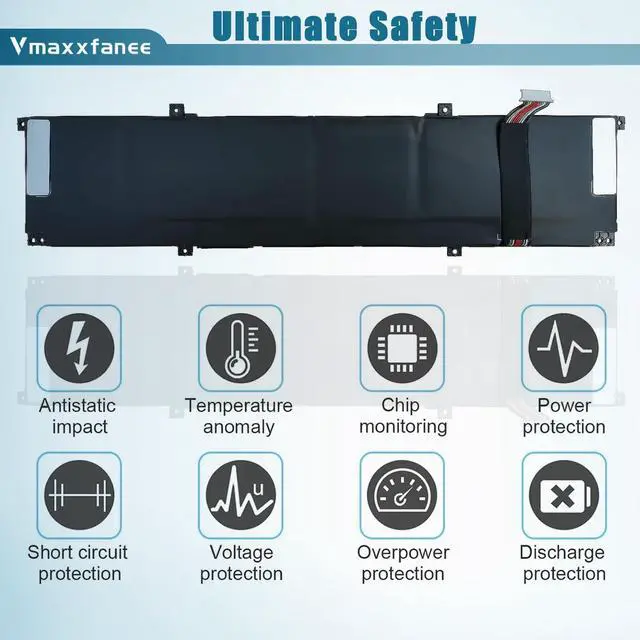 Alt view image 4 of 5 - Vmaxxfanee FZ06XL Laptop Battery 83Wh Replacement for HP Envy 16-H0000 16-h0000ne 16-h0001TX 16-h0000TX Spectre X360 2-in-1 16-F0000 Series M47636-2D1 TPD-DB01 M48025-005 FZ06083XL 6880mAh 11.58V