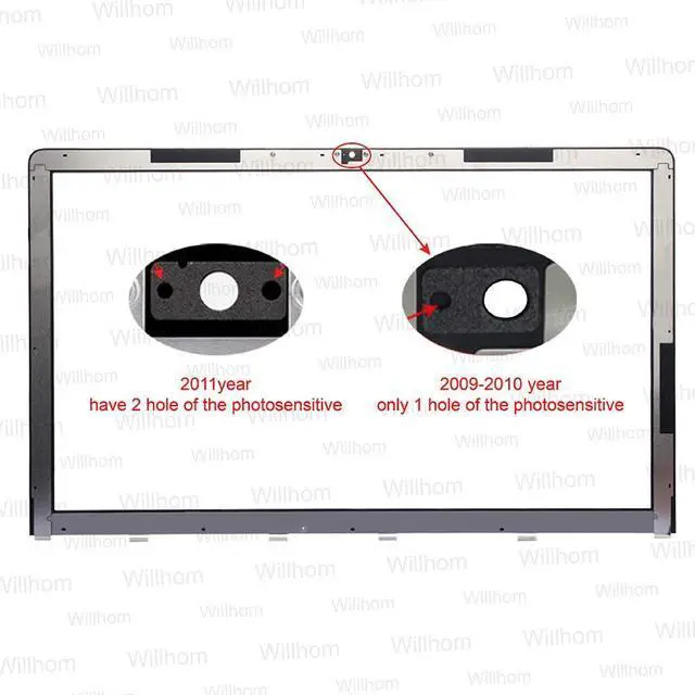Alt view image 4 of 5 - Willhom LCD Glass Replacement for iMac 27 Inch A1312 LCD Front Glass 2009-2010 Year (27")