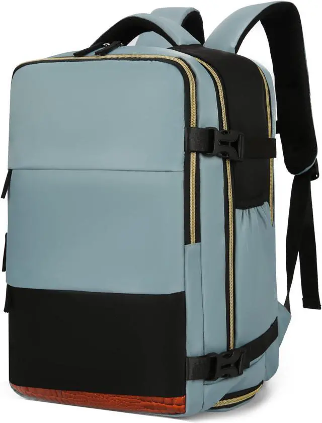 Main image of VODIU Travel Backpack For Women Men, Carry On Backpack For Weekender Hiking,Laptop Backpack Flight Approved,Personal Item Travel Bag With Usb Charging Port & Shoe Pouch