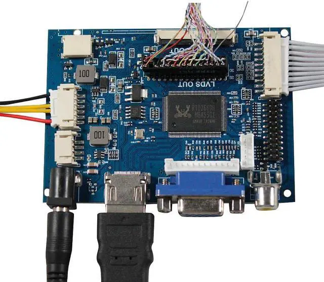 Alt view image 2 of 5 - VSDISPLAY 12.3 Inch Touchscreen IPS Stretched Bar LCD 1920x720 Monitor for Secondary Display,with HD-MI VGA AV Controller Board VS-TY2662-V1