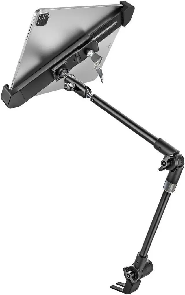 woleyi Anti-Theft Seat Rail Tablet Mount for Car/Truck, Heavy Duty