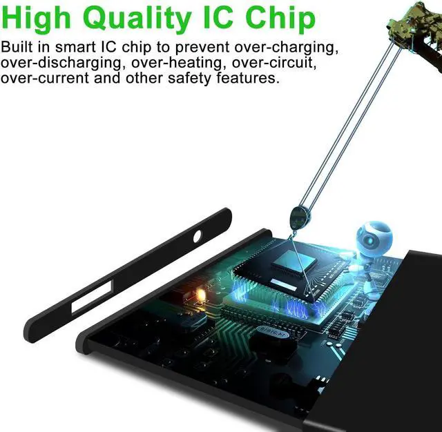 Alt view image 4 of 5 - WUHAO Replacement Battery L16D2P31 for Tab 4 10 TB-X304X TB-X304 TB-X304F TB-X304N with Adhesive Tape Tool Repair Kit