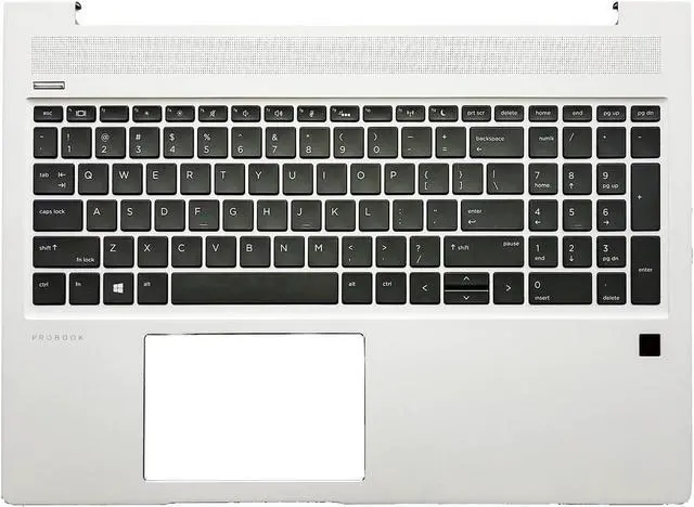 Main image of Wzqrps New Replacement for HP ProBook 450 G6 450 G7 Laptop Upper Case Palmrest Backlit Keyboard Assembly Part L45090-001 4BX8KTATP00 Silver