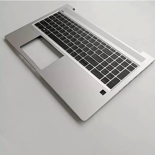 Alt view image 3 of 5 - Wzqrps New Replacement for HP ProBook 450 G6 450 G7 Laptop Upper Case Palmrest Backlit Keyboard Assembly Part L45090-001 4BX8KTATP00 Silver