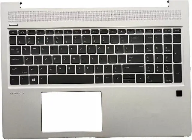 Alt view image 5 of 5 - Wzqrps New Replacement for HP ProBook 450 G6 450 G7 Laptop Upper Case Palmrest Backlit Keyboard Assembly Part L45090-001 4BX8KTATP00 Silver