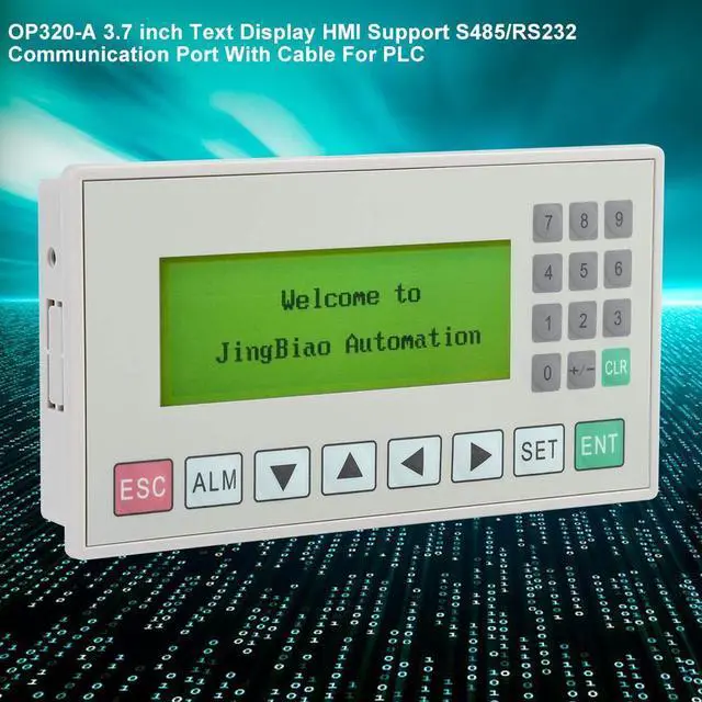 Alt view image 4 of 5 - Text Display 3.7 inch, Text Display S485/RS232 Support S485/RS232 Communication Port with Cable PLC Text Display